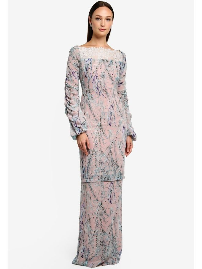 Nurita Harith Camryn Baju Kurung Modern Soft Pink - Pink - S | We Rent ...