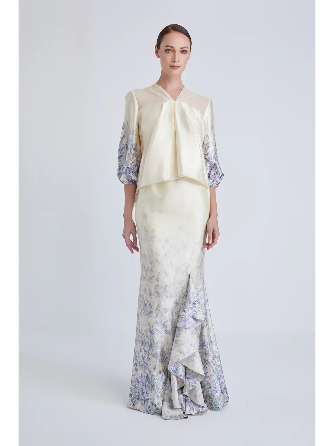 Nurita Harith CAMELIA Baju Kurung Soft Yellow